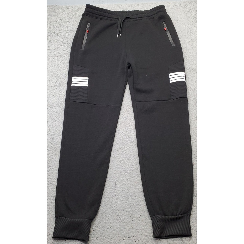 Bello 4 Bar Sweatpants Mens XL/XXL Black Athletic Gym Running Drawstring Waist‎